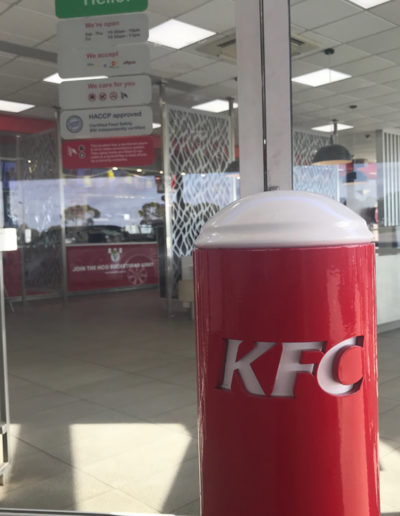 Commercial KFC Bollard By Bollards Direct